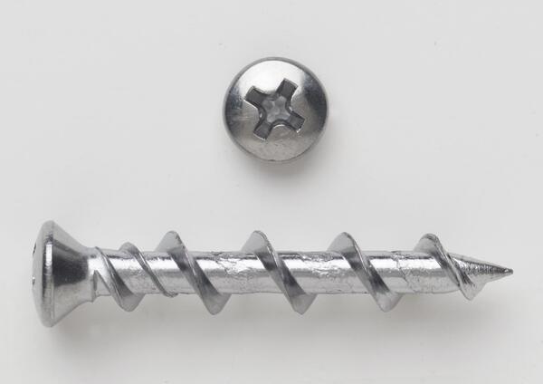 2314J OVAL HEAD PHLLIP WALL DOG ANCHOR CHROME